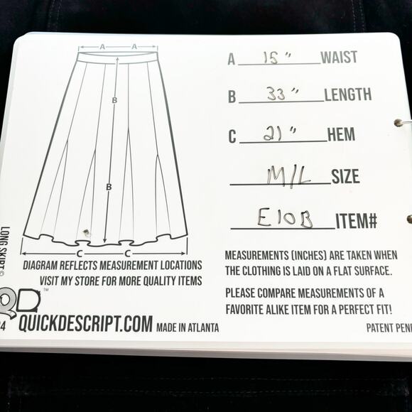 80s Black Suede Midi Skirt Size M Vintage Copper Key Classic Boho Western - Picture 2 of 11